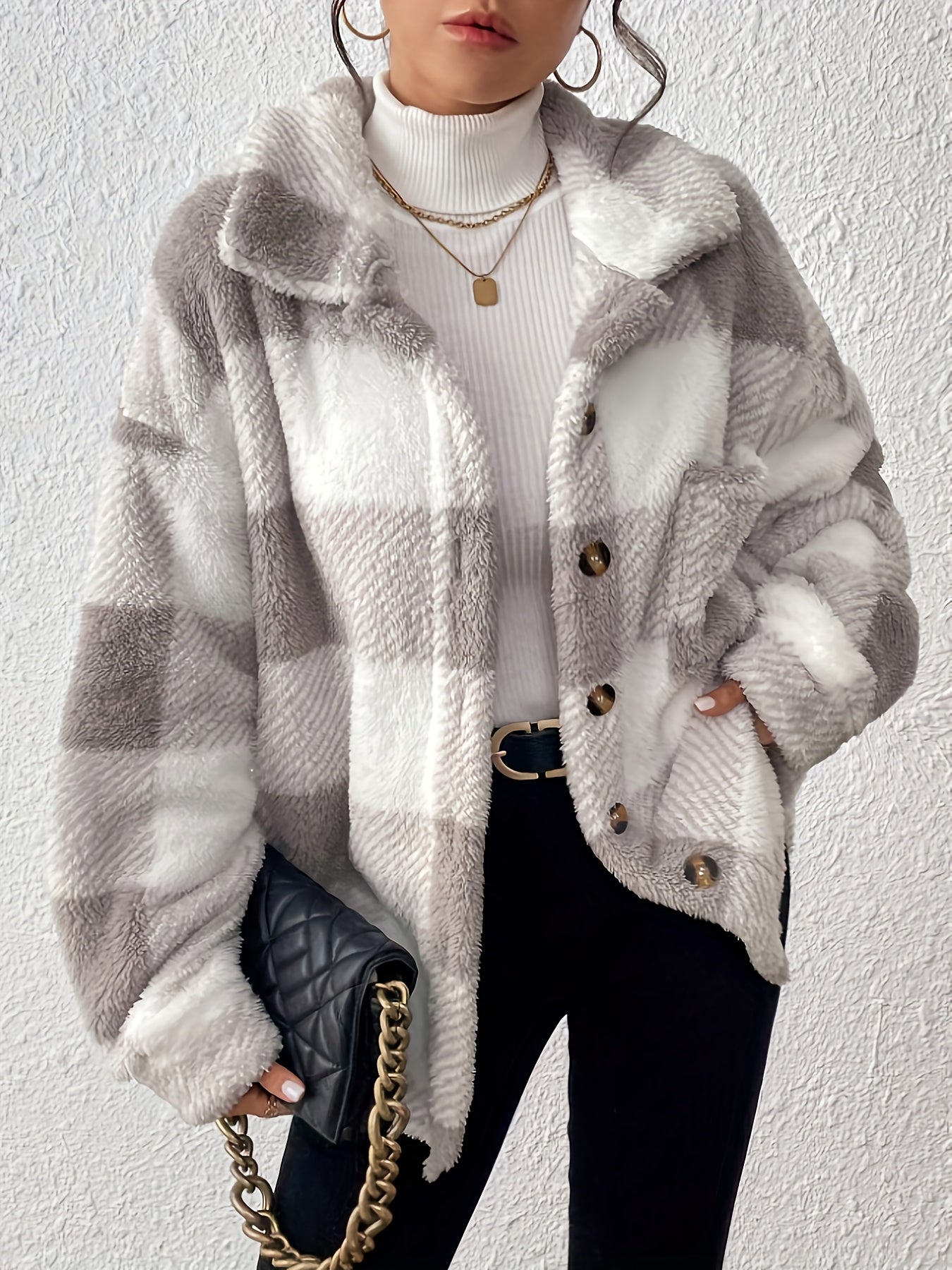 Luna - Soft Plaid Jacket