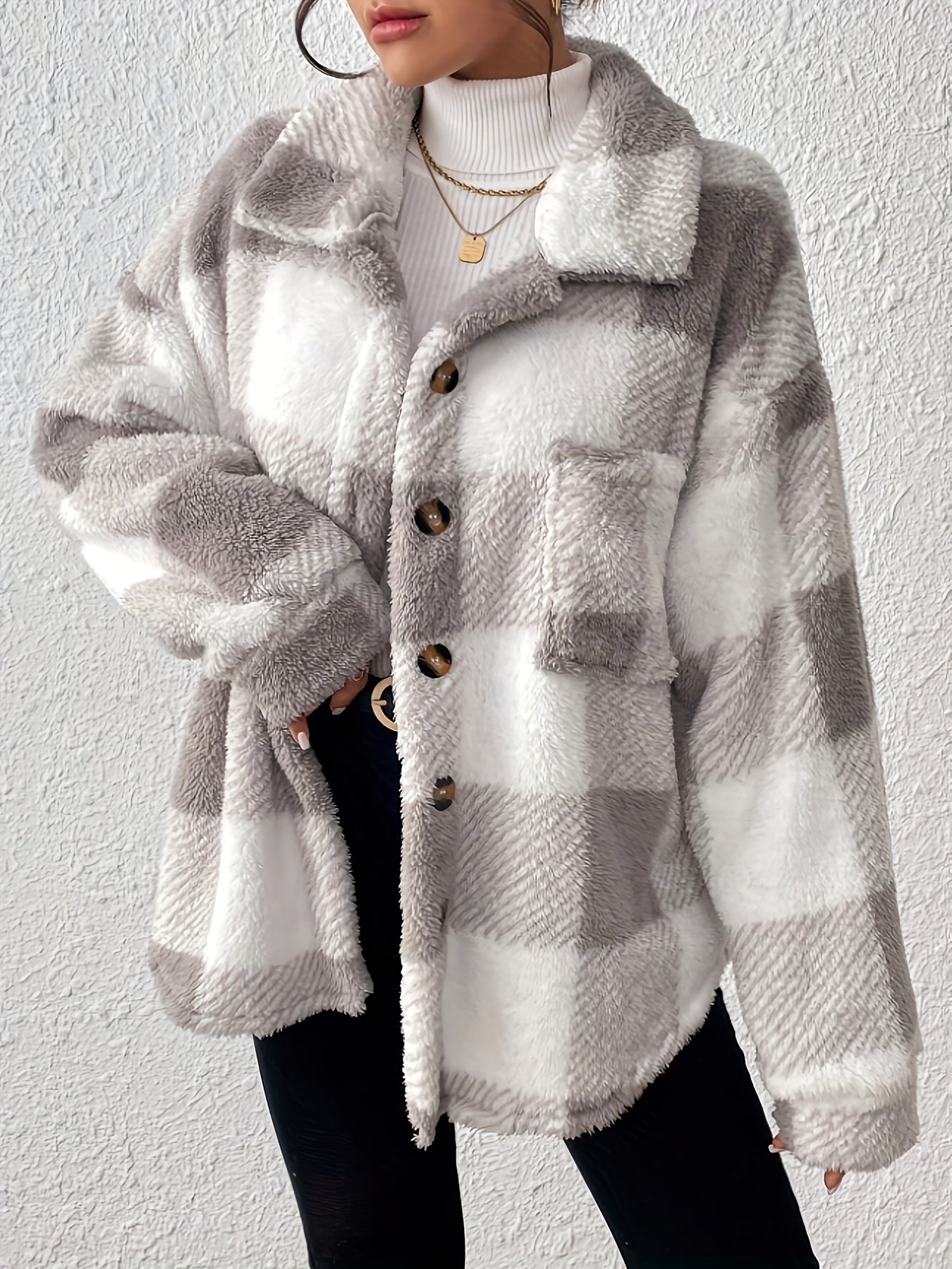 Luna - Soft Plaid Jacket