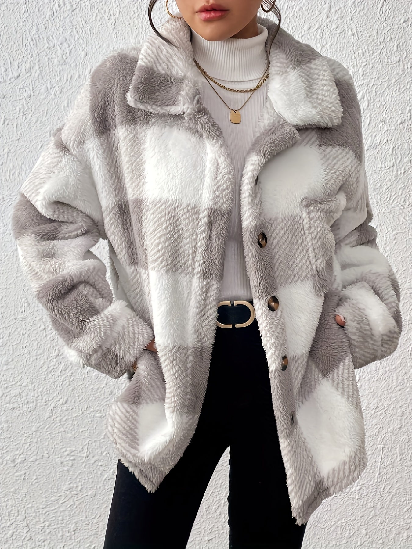 Luna - Soft Plaid Jacket