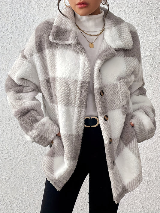 Luna - Soft Plaid Jacket