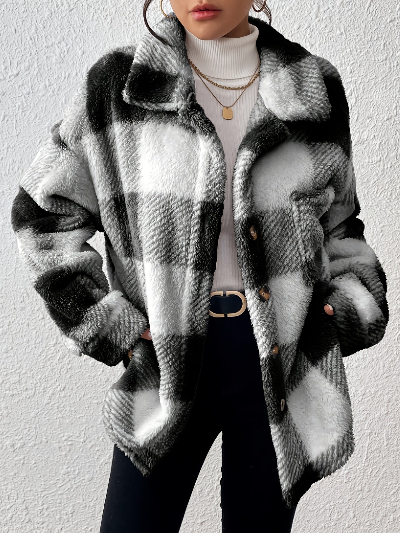 Luna - Soft Plaid Jacket