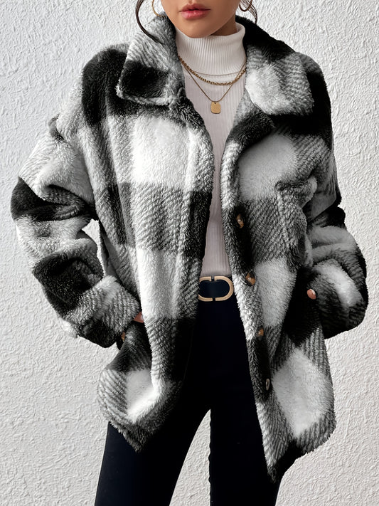 Luna - Soft Plaid Jacket