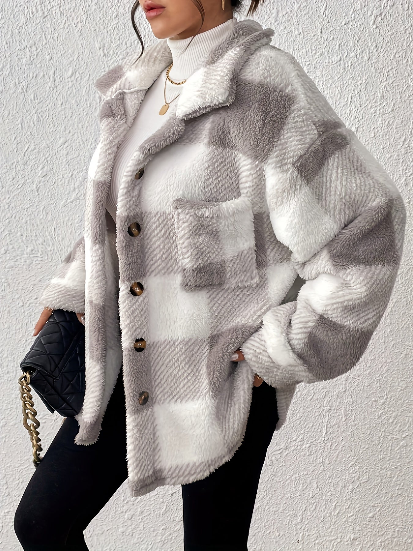 Luna - Soft Plaid Jacket