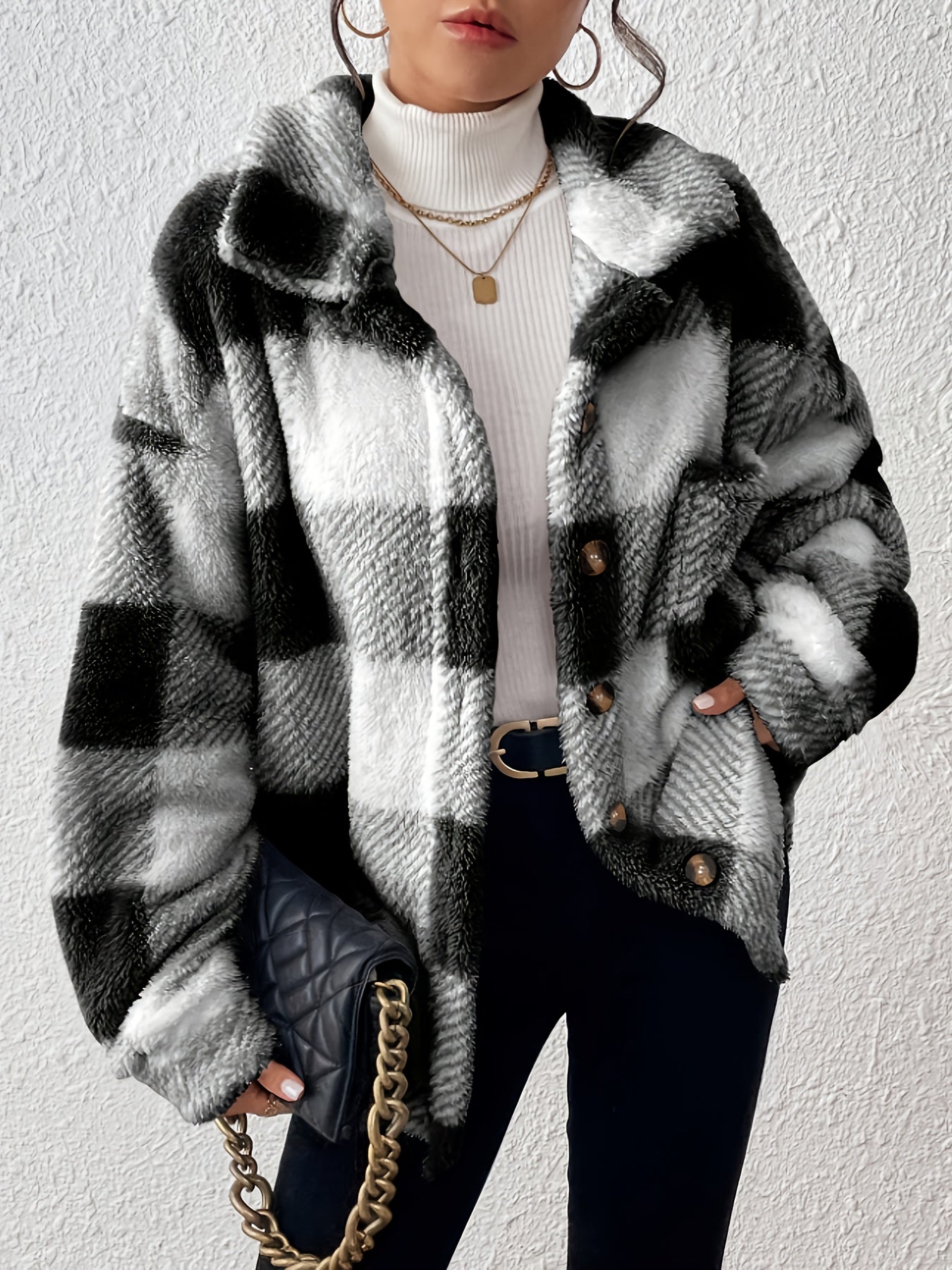 Luna - Soft Plaid Jacket